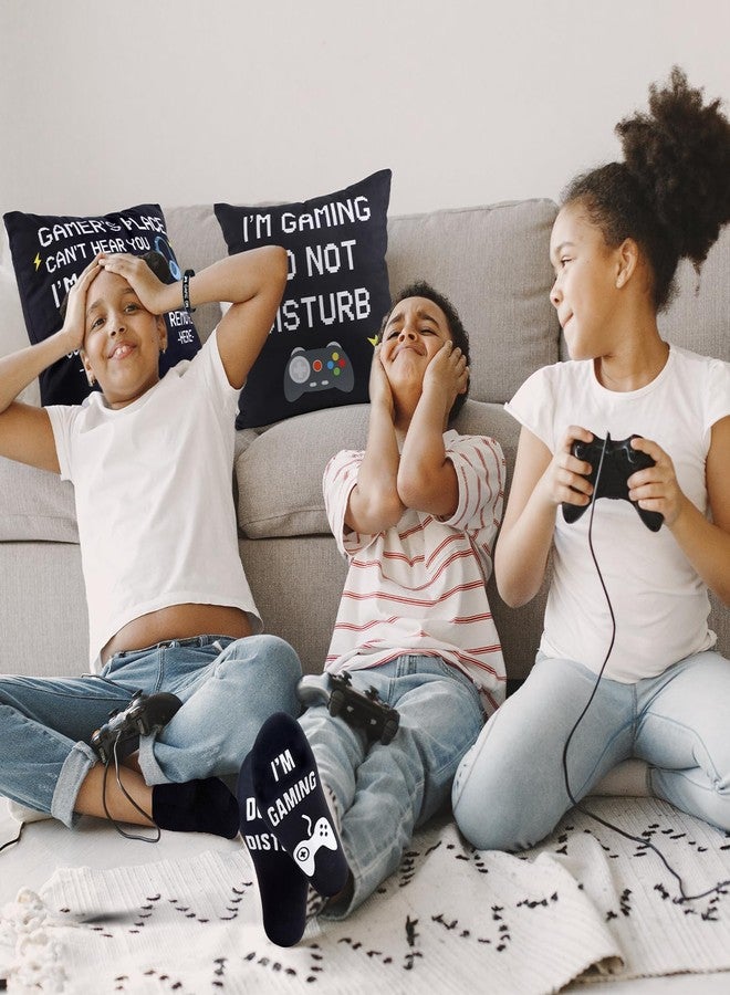 GOAUS Gamer Gifts Set, Gaming Socks, 20 oz Tumbler, Pillow Cover 18x18 inch, Necklace, Bracelet, Gift Card for Teen Boys Men Teenagers Him - Image 5